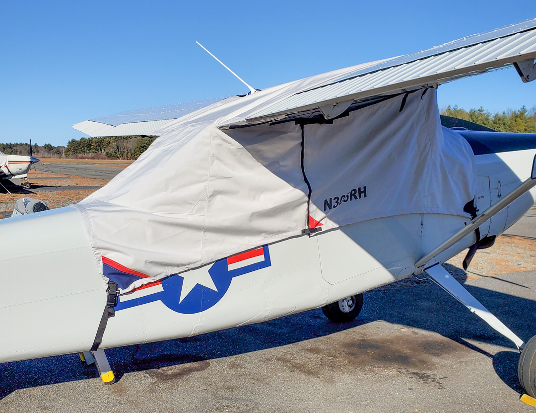 Cessna 305F Canopy Cover, over top type